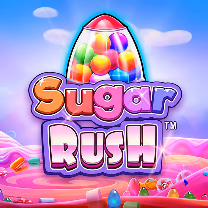 Sugar Rush - Küme ödemeleri ve heyecan verici bonuslar içeren tatlı temalı slot